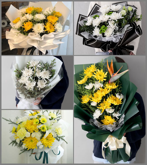 广东肇庆市四会市地豆镇白事花束代送